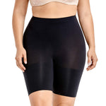 DELIMIRA Women's Tummy Control Shapewear Thigh Slimmer Shorts High Waist Black Small
