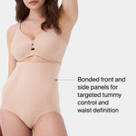 SPANX SPANXsculpt OnCore High-Waisted Brief - Powerful Sculpting Body Shaper - Level 4 Sculpting - Comfy Shapewear - Soft Nude - Medium