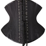 SHAPERX Women Waist Training Corsets Double Steel Boned Heavy Duty Long Torso Body Shaper, SZ1793-Black-2XL