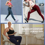 CAMPSNAIL Women High Waisted Leggings - Soft Tummy Control Slimming Yoga Pants for Workout Athletic Running Reg & Plus Size