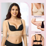 BRABIC Women's Shapewear Tops Post Surgery Compression Sleeve for Arm Shaper (Beige, XX-Large)