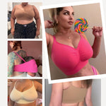 Bras for Women No Underwire Stretch Adjustable Bralettes Seamless Comfort Wireless Bra Light Purple XX-Large