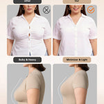 LetsJoli Minimizer Bras for Women Full Coverage Underwire Unlined T Shirt Bra Plus Size Older for Large Bust Light Beige