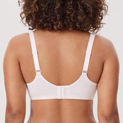 DELIMIRA Minimizer Bras for Women Full Coverage Plus Size Underwire Unlined Supportive Seamless Bra Coconut White 38DD