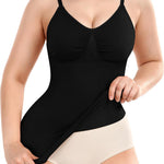 Werena Shapewear Cami With Built-in Bra Compression Tanks for Women Shaping Camisoles Tummy Control Tank Tops