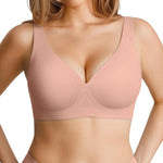 Popilush Wireless Bras for Women No Underwire Seamless Bra | Soft Breathable Fabric, Semi-Fixed Pads for Easy Care, T-Shirt Friendly, Travel and Everyday Comfort