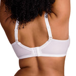 HSIA Minimizer Bras for Women Enchante Full Coverage Underwire Bras Plus Size Lifting Floral Lace Bra for Heavy Breast White
