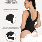Lover-Beauty Bodysuits for Women Tummy Control Shapewear Plunge Deep V Neck Tank Tops and Thongs Body Shaper, Black, XL
