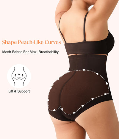 CYDREAM Shapewear for Women Tummy Control Panties High Waisted Butt Lifting Panties Faja Body Shaper (Chocolate Brown, 3X-Large)