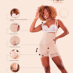 SHAPE CONCEPT 352 Fajas Colombianas Stage 2 Postpartum Shapewear with Zipper High Compression Garment Tummy Tuck
