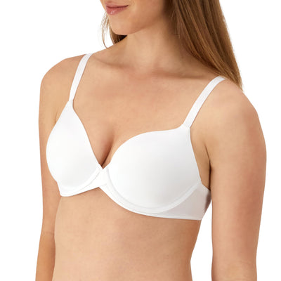 Maidenform womens One Fab Fit Modern Demi Lightly Padded Convertible Underwire T-shirt Dm7543 bras, White, 36C US