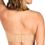 HSIA Strapless Bra for Women Large Breasts Seamless Underwire Plus Size Convertible Bandeau Bra Beige