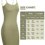 Geyoga 8 Pcs Full Slip for Women Under Dress Mini Adjustable Spaghetti Strap Cami Shapewear Undergarment(Large)
