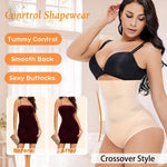 Werena Tummy Control Shapewear Panties for Women High Waisted Body Shaper Slimming Shapewear Underwear Girdle Panty