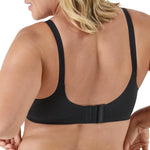 Bali Women's T-Shirt Bra, Ultimate Smoothing Underwire Bra, Lightweight Convertible Bra Black
