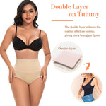 Werena Tummy Control Shapewear for Women High Waisted Body Shaper Briefs Slimming Girdle Shaping Underwear(#A2 Mid Waist Beige(seamless),Medium)