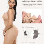 Lover-Beauty Bodysuit for Women Tummy Control Shapewear Seamless Butt Lifter Full Body Shaper Beige XS/S