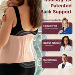 Momcozy Ergowrap Postpartum Belly Band for C-Section Recovery and Vaginal Birth, Abdominal Binder with 3D Lifting & Ergonomic Back Support, Seamless Belly Wrap Shapewear for Post Surgery Recovery