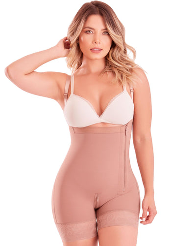 SHAPE CONCEPT 352 Fajas Colombianas Stage 2 Postpartum Shapewear with Zipper High Compression Garment Tummy Tuck