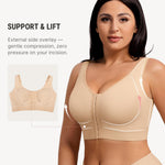 FeelinGirl Front Closure Bras for Women Post Surgery Bra Wirefree Mastectomy Bra Brasieres para Mujer Compression Skin