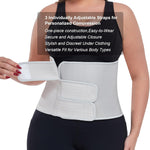 MAMODY Postpartum Belly Band abdominal Binder for Natural Delivery & C-Section, Adjustable Compression Wrap, Abdominal Support Belt (Gray, Large)
