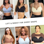 FeelinGirl Wireless Supportive Bra for Women, Seamless Comfort Bralettes No Underwire Full Coverage Everyday Bras