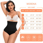 Werena Tummy Control Shapewear for Women High Waisted Body Shaper Briefs Slimming Girdle Shaping Underwear(#A1 High Waist Black(seamless),XX-Large)