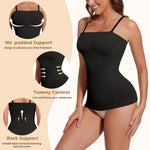 JOYSHAPER Strapless Shapewear Tank Top for Women Tummy Control Shapewear Cami Compression Tube Top Long Strapless Camisole Bandeau Cami Shaper Black S