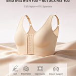 FeelinGirl Front Closure Bras for Women Post Surgery Bra Wirefree Mastectomy Bra Brasieres para Mujer Compression Skin