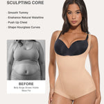 Lover-Beauty Compression Garments for Women Bodysuit Colombina Faja for Women Tummy Control Butt Lifting Shapewear Open Bust Body Shaper Beige M