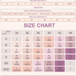 Werena Front Close Wireless Bras Padded Jelly Bra for Women Seamless Bralette for Older Women with Adjustable Straps (Pink,M)