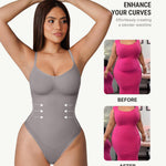 FeelinGirl Body Shaper for Women Tummy Control Seamless Shapewear Bodysuit Thong Slimming Body Shaper 3XL-4XL