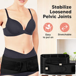 3 in 1 Postpartum Belly Support Recovery Wrap – Postpartum Belly Band, After Birth Brace, Slimming Girdles, Body Shaper Waist Shapewear, Post Surgery Pregnancy Belly Support Band (Midnight Black, M/L)