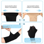 WILLBOND 4 Pairs Slimming Arm Shaper and Thigh Slimmers Set, Elastic Compression Arm Shapers Upper Arm Sleeve Slimming Thigh Sleeves Thigh Wraps Slim for Women