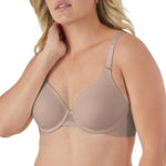 Bali Women's T-Shirt Bra, Ultimate Smoothing Underwire Bra, Lightweight Convertible Bra Evening Blush