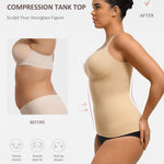 FeelinGirl Women's Tummy Control Camisole Seamless Shapewear Tank Top Slimming Cami Shaper with Compression