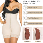 YIANNA Fajas Colombianas Shapewear for Women Tummy Control Postpartum Body Shaper Butt Lifter Post Surgery Compression Garment Bodysuit,YA7212-Beige-2XL