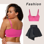 Bralettes for Women Wireless Bra Comfort Fit Seamless Bralettes High Elasticity Everyday T-Shirt Bra Pink Large