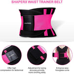 SHAPERX Waist Trainer for Women Tummy Control Waist Cincher Belt Workout Sweat Band Back Support Sport Girdle, SZ8002-Rose-S