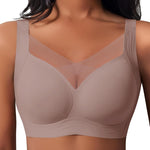 Women Jelly Bras No Underwire V Mesh Buttery Soft Tshirt Bra Seamless Wireless Convertible Everyday Bra