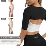 Dokelovy Women's Sauna Arm Slimming Sleeves, Sweat Compression Upper Arm Shaper Bands, Posture Support Workout Gear Daily Use