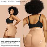 SHAPELLX Shapewear Tummy Control Fajas Colombianas Moldeadoras Butt Lifting Shapewear Shorts For Women (Beige,XX-large)
