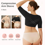 LODAY Shapewear Tops for Women Arm Compression Sleeve Women Upper Arm Shaper(Black, 2X-Large/3X-Large)