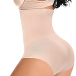 Werena Tummy Control Shapewear Panties for Women High Waisted Body Shaper Slimming Shapewear Underwear Girdle Panty(Beige-seamless#2,Small)