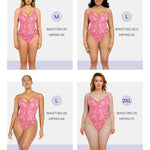 SHAPELLX Lace Bodysuit for Women Tummy Control Shapewear Backless Body Suits One Piece Body Shaper Thongs Small