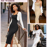 JOYSHAPER Strapless Shapewear Slip for Women Under Dress Tummy Control Shapewear Full Slip Body Shaper Slip