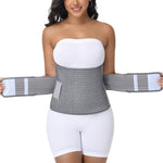 SHAPSHE Postpartum Belly Band Abdominal Binder Post Surgery Belly Binder Post Partum Belly Wraps Grey