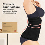 3 in 1 Postpartum Belly Support Recovery Wrap – Postpartum Belly Band, After Birth Brace, Slimming Girdles, Body Shaper Waist Shapewear, Post Surgery Pregnancy Belly Support Band (Midnight Black, M/L)