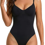 Tummy Control Shapewear Bodysuit for Women, Seamless Body Shaper Thong, Brief or Mid-Thigh Faja, Sculpting Slimming Bodysuits