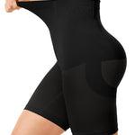 Nebility Tummy Control Shapewear for Women Butt Lifting Shapewear High Waist Body Shaper Shorts Seamless Thigh Slimmer(Black,Large)
